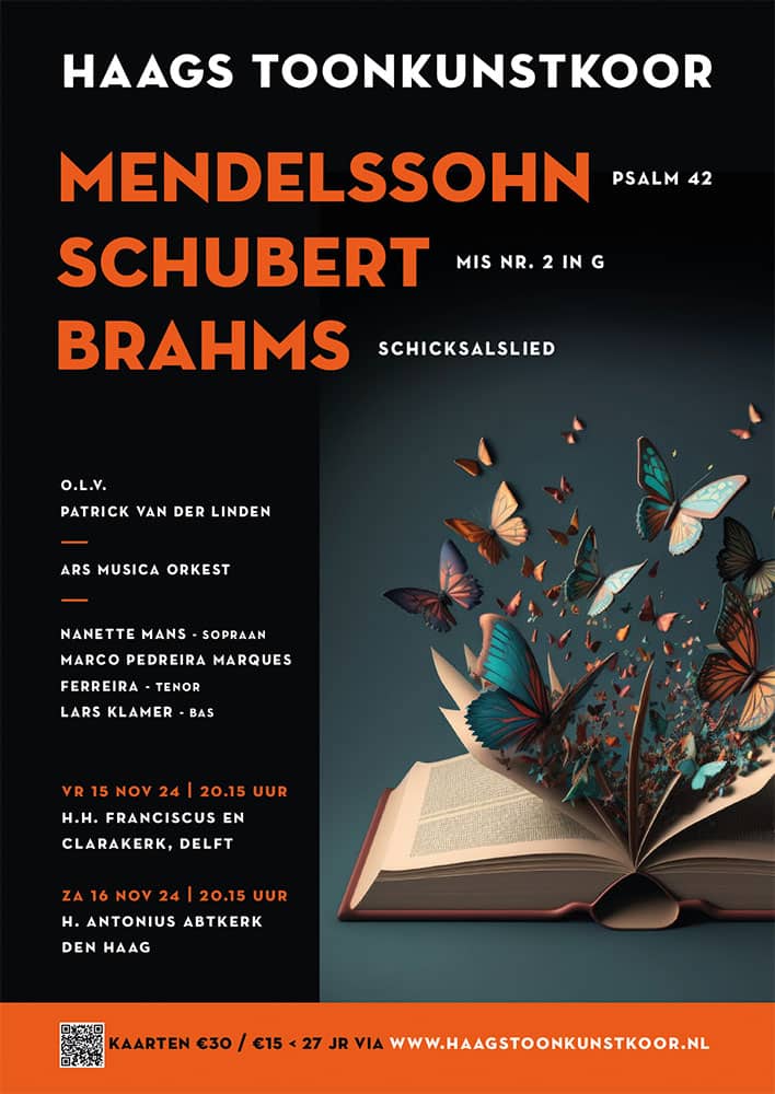 2411 - Concert MSB def2 concertposter van Messiah van Händel van het Haags Toonkunstkoor